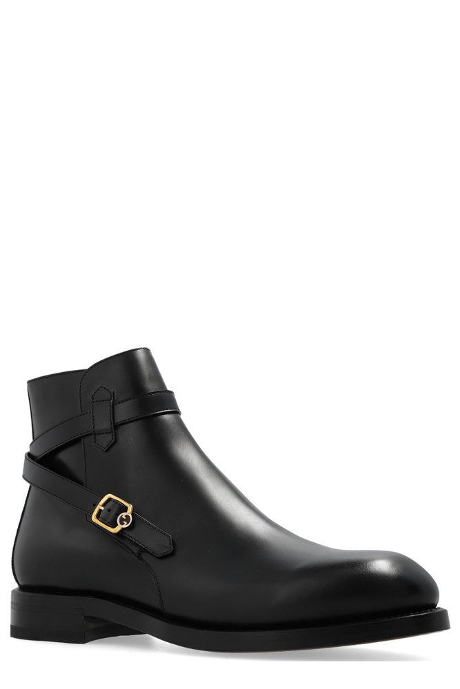 Gucci buckle deals boots
