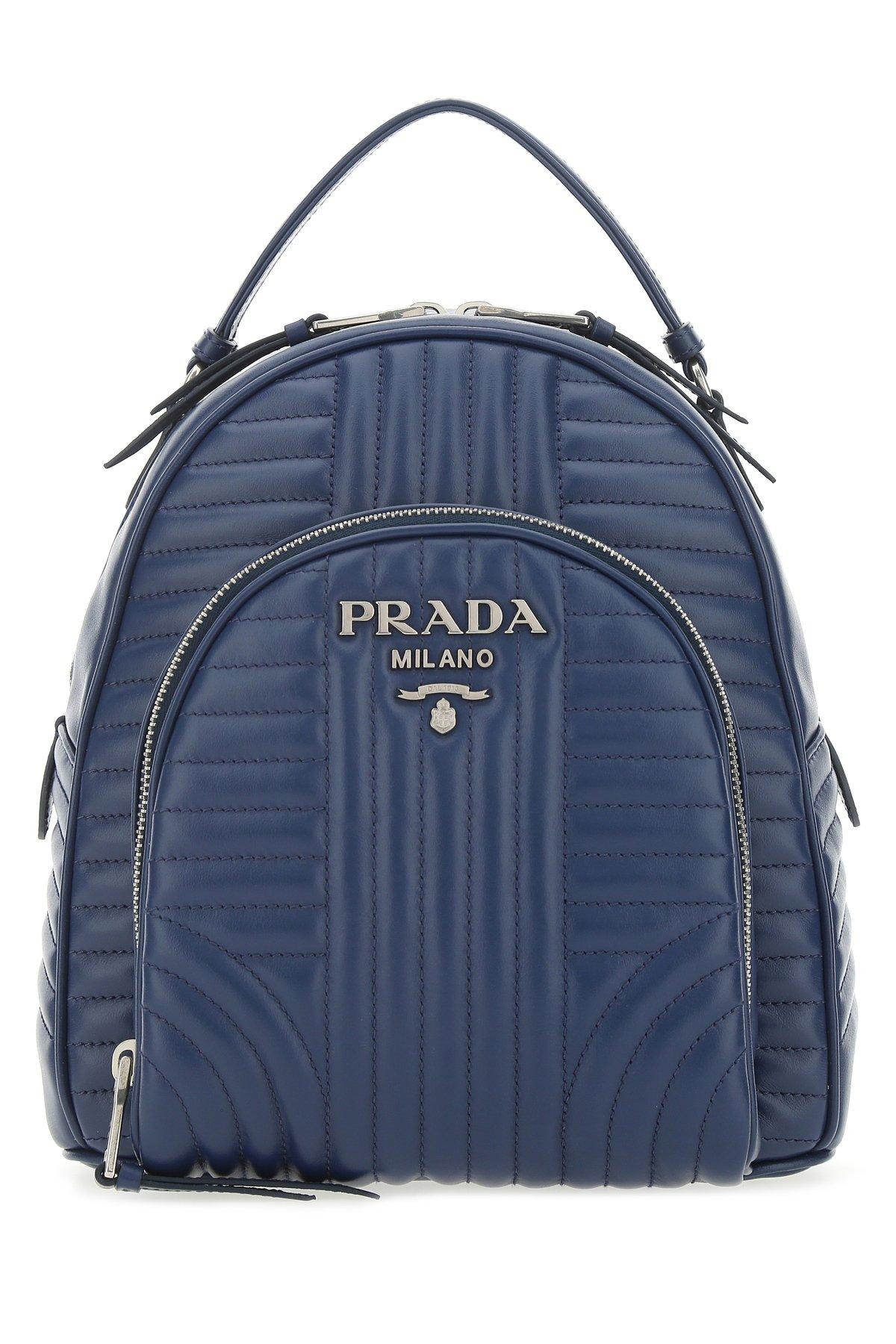 prada backpack blue