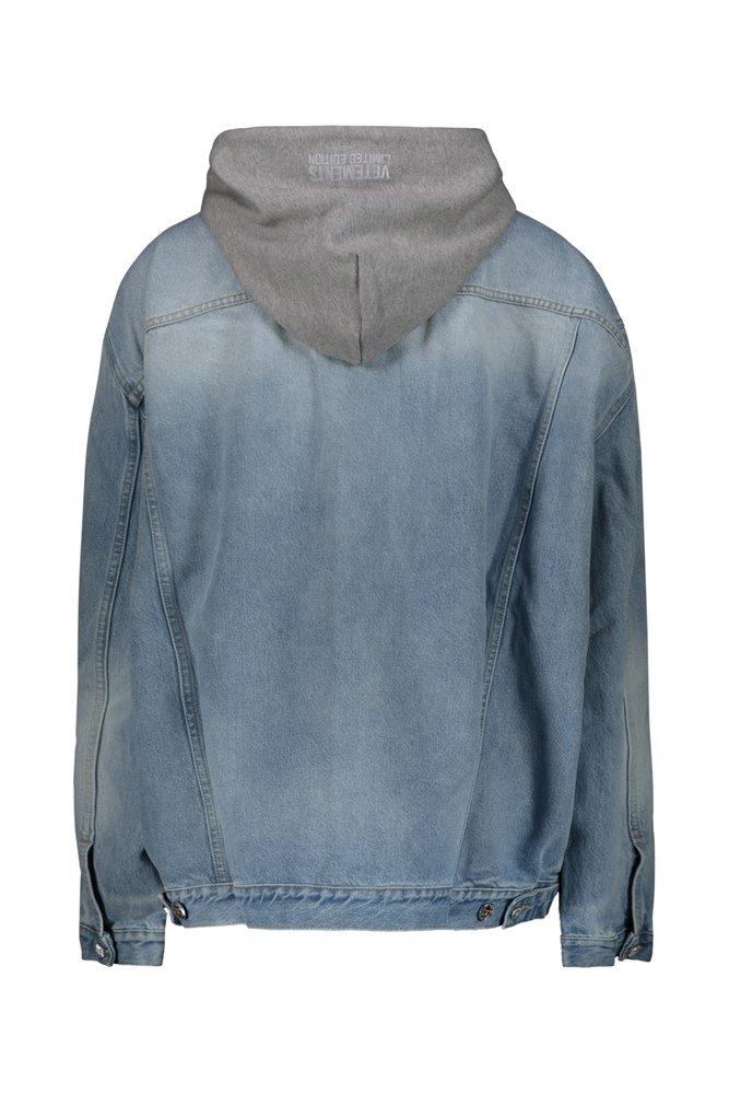 Vetements hooded denim store jacket