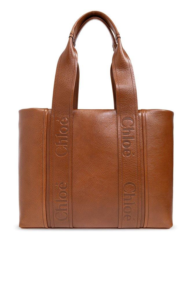 トートバッグ Chloe Medium Woody Tote Bag Brown Chloé | Woody brown medium tote bag | Savannahs