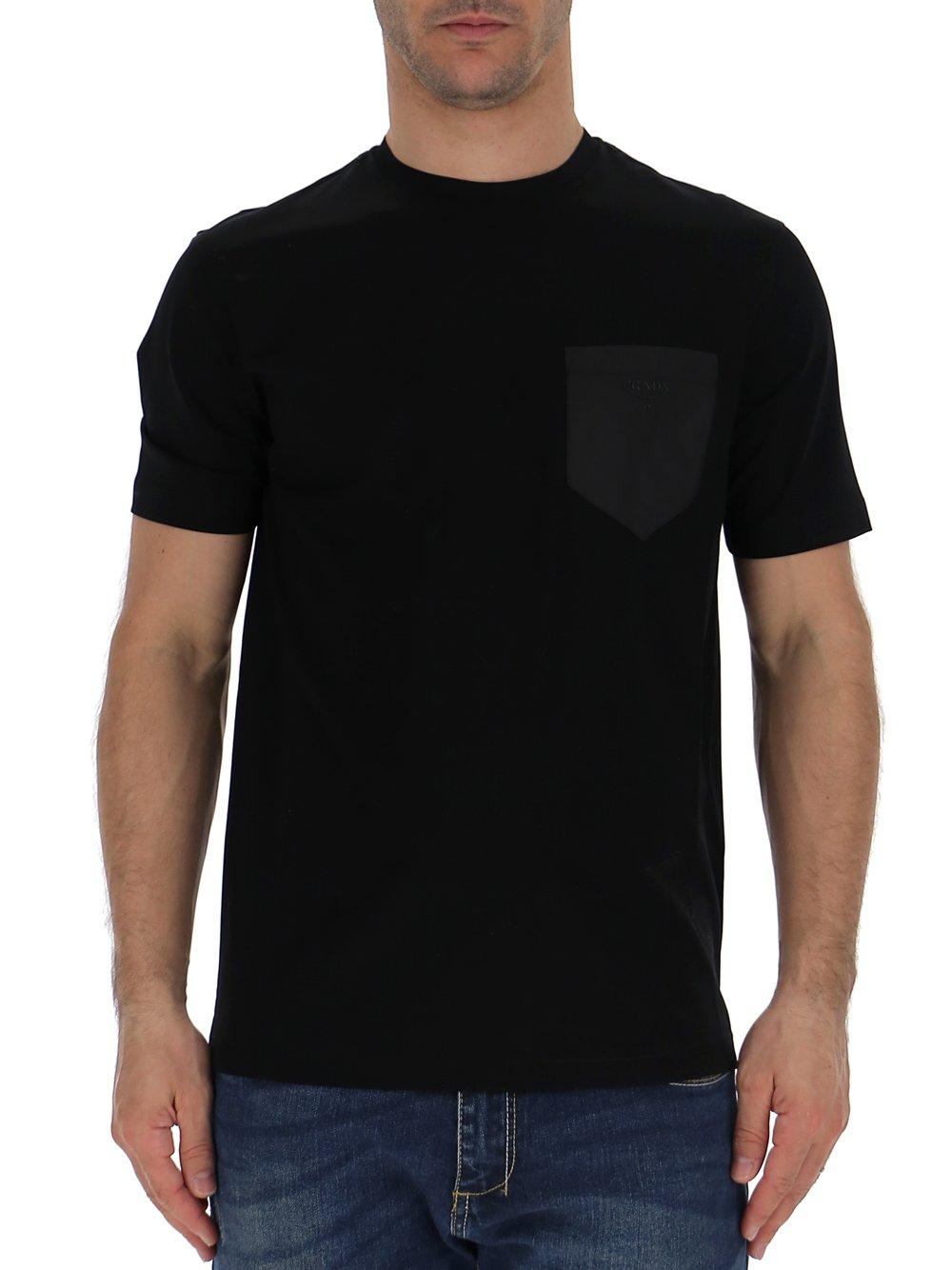 Prada Chest Pocket T-shirt in Black for Men - Save 48% - Lyst