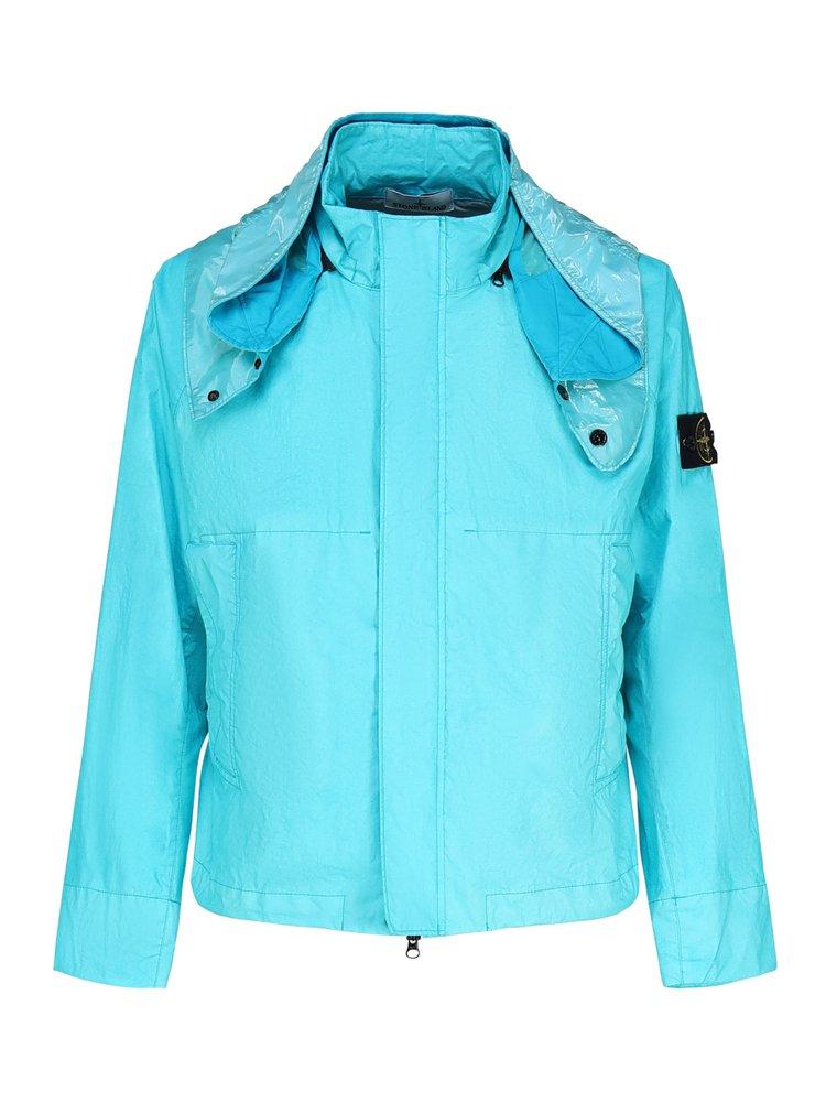 Stone island deals baby blue jacket