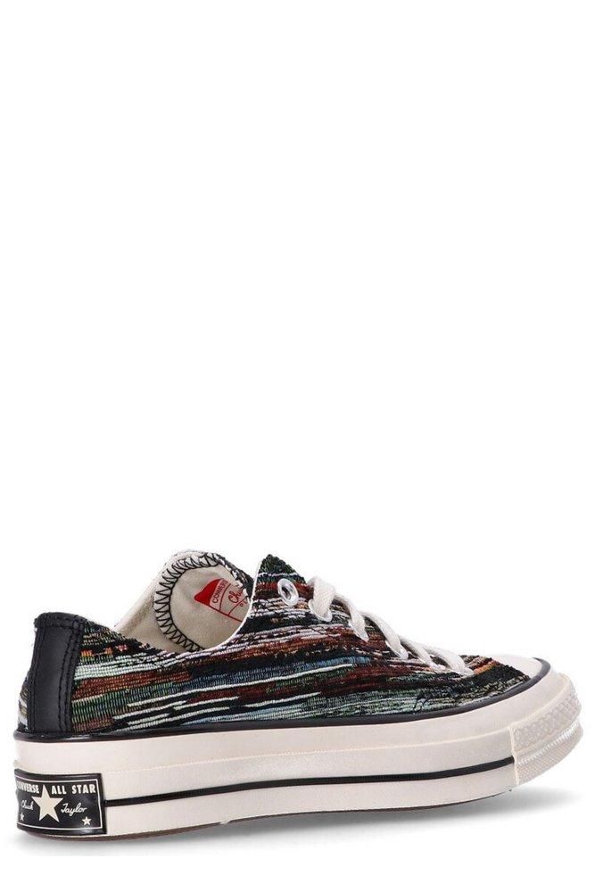 Converse Chuck 70 Jacquard Stripe Lace-Up Sneakers in Black | Lyst UK