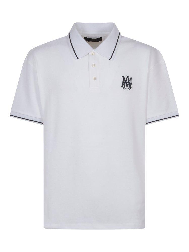 Tシャツ・カットソー AMIRI Men Polo Shirts AMJYTE1074WHITE White AMIRI Men's MA Core Logo Polo Shirt | neimanmarcus | REVERSIBLE