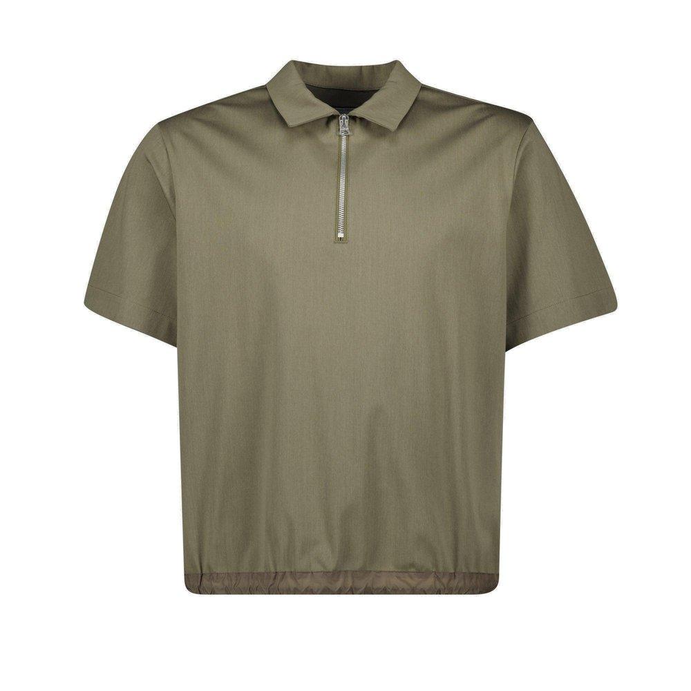 sacai Cotton Jersey Polo SS Shirt Black | HAVEN