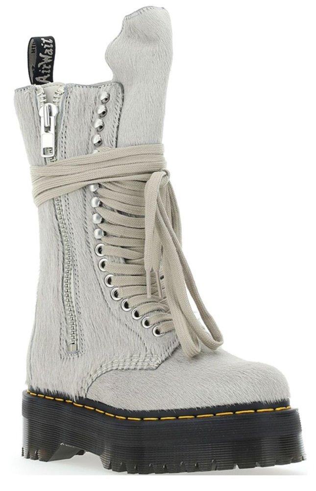 Dr. Martens X Rick Owens Lace-up Boots in White | Lyst