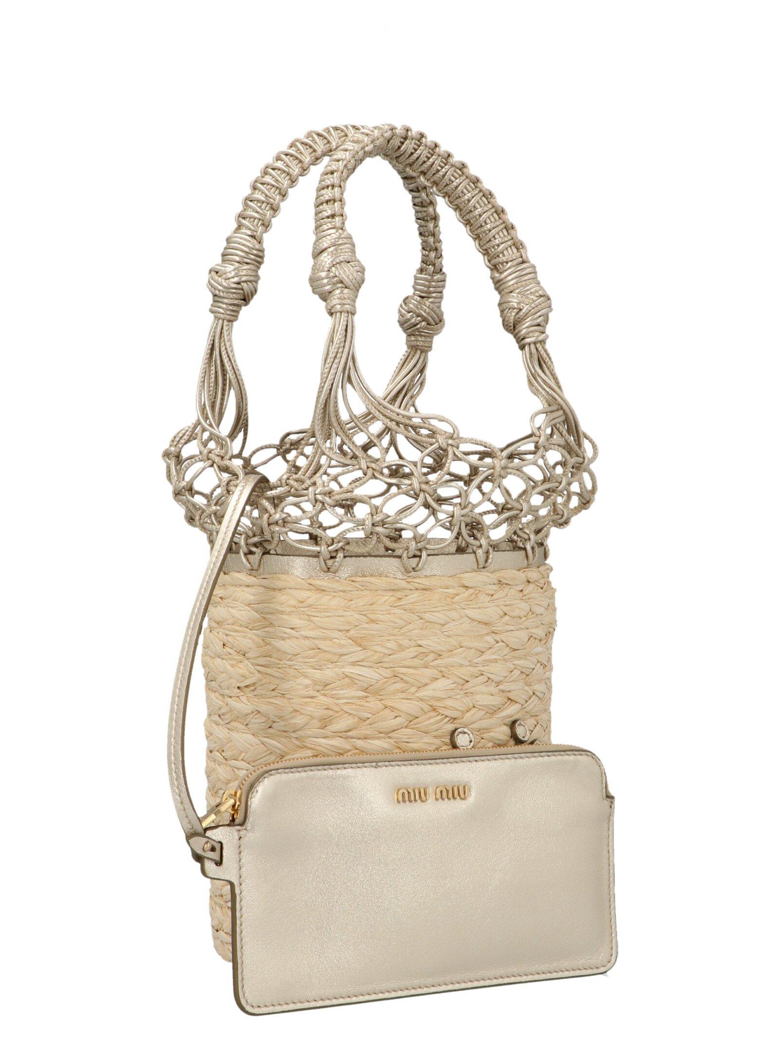 miu miu straw bag
