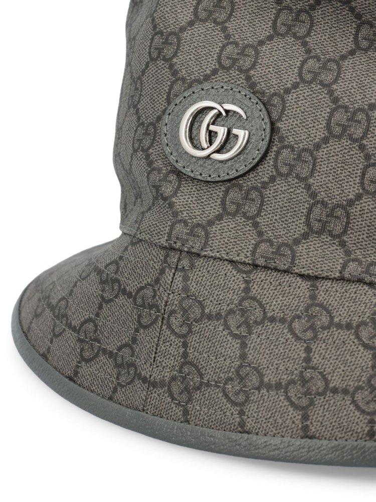 Gucci GG Supreme Motif Bucket Hat in Gray for Men | Lyst