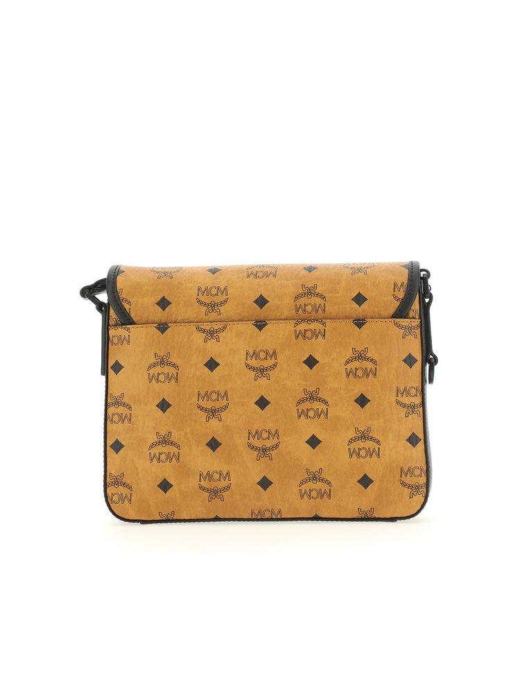 MCM Leather All-over Logo Printed Crossbody Bag in Cognac (Brown) - Save  23% | Lyst