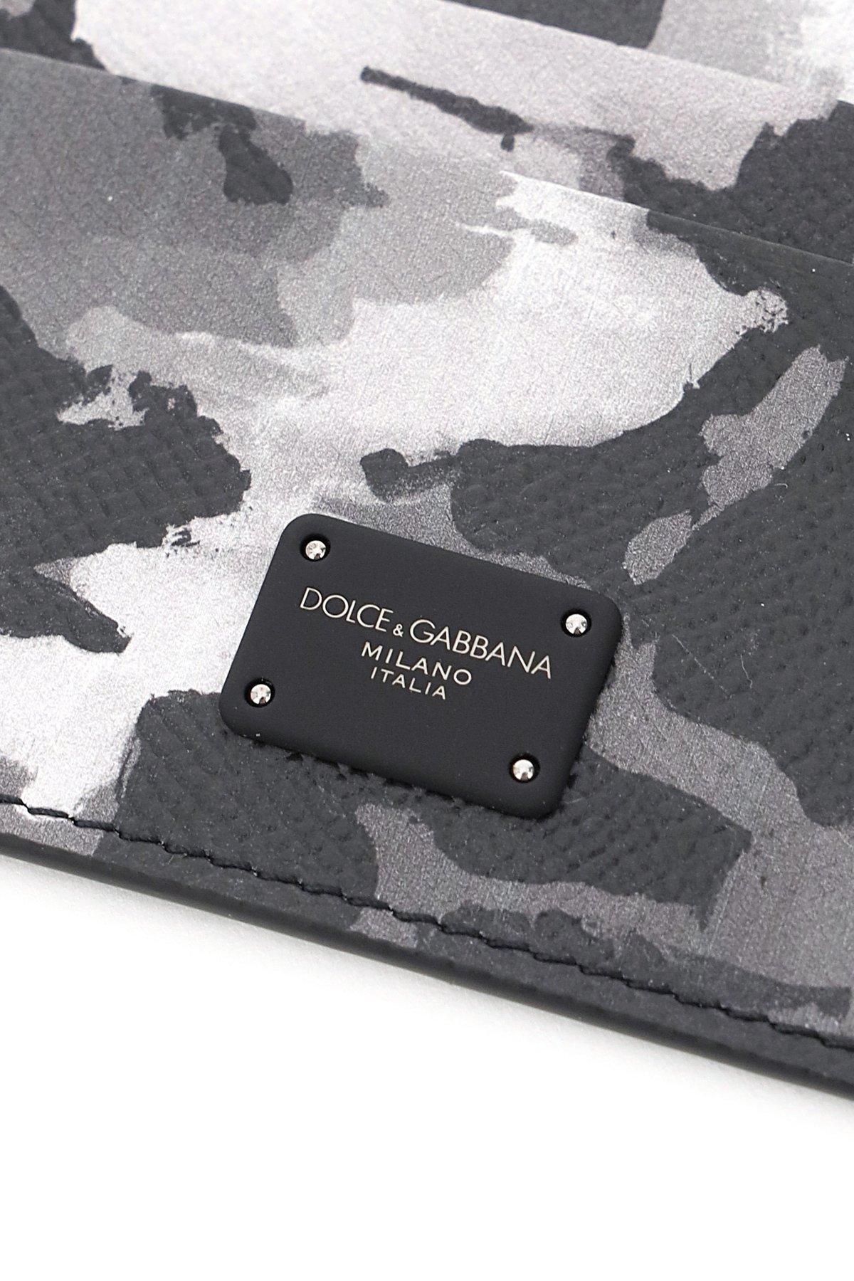 Dolce & Gabbana Leather Dolce & Gabbana Camouflage Print Card 