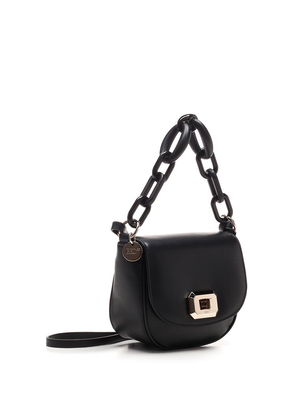 RED Valentino Leather Redvalentino Chain Detailed Crossbody Bag in ...