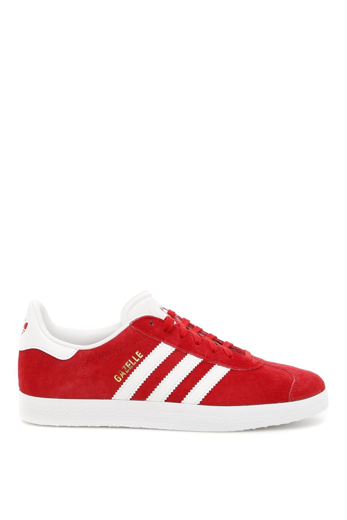 adidas Originals Leather Adidas Gazelle Sneakers in Red for Men - Lyst