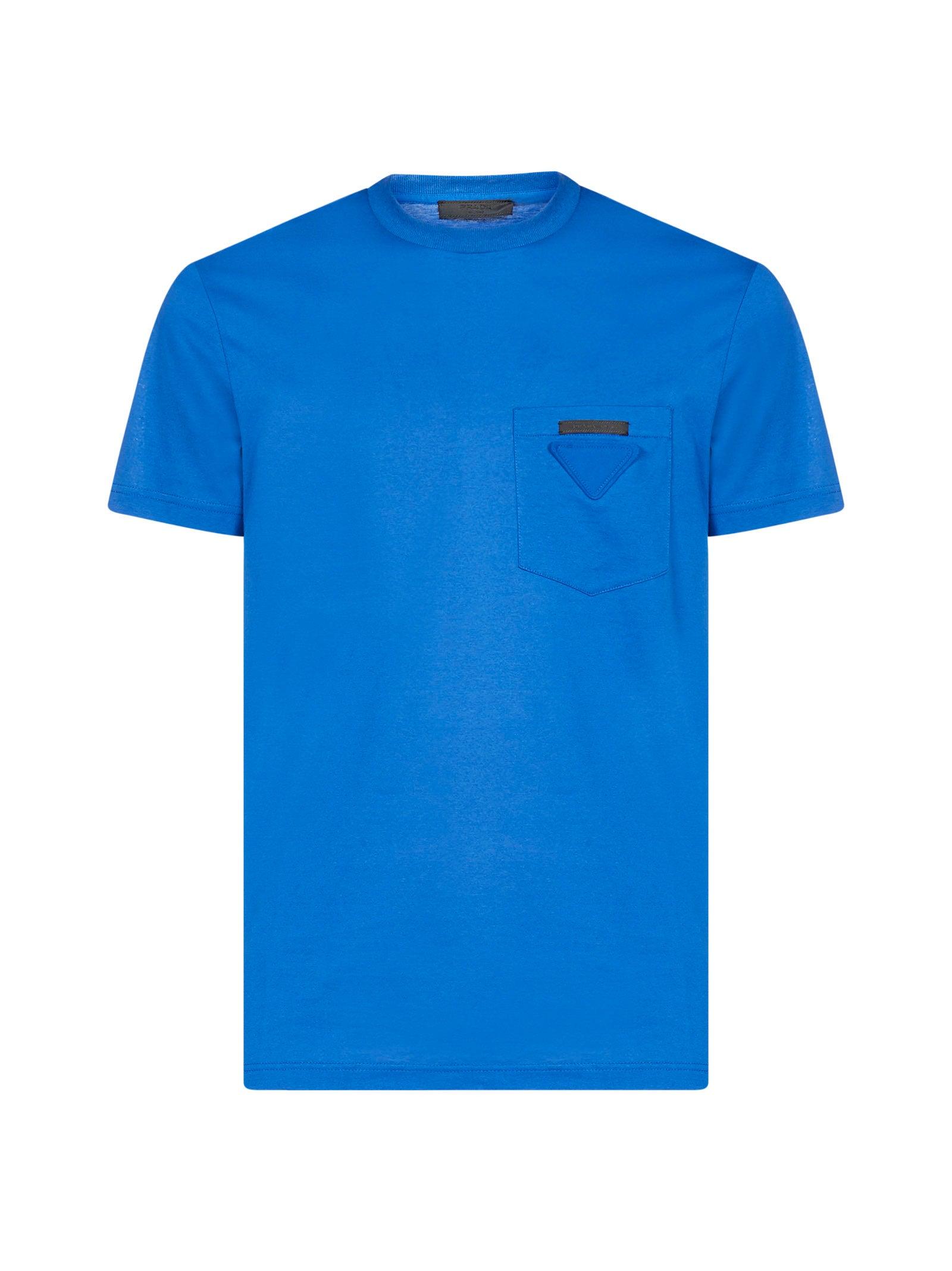 Prada T-shirt in Blue for Men | Lyst