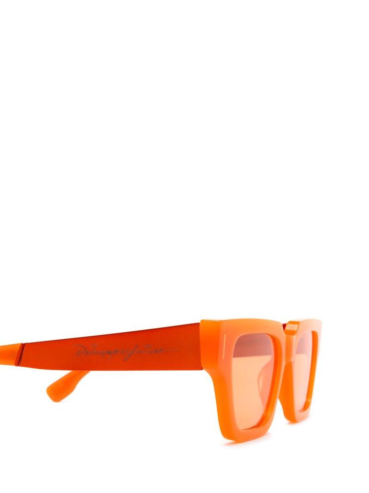 Retrosuperfuture Square Framed Sunglasses in Orange | Lyst