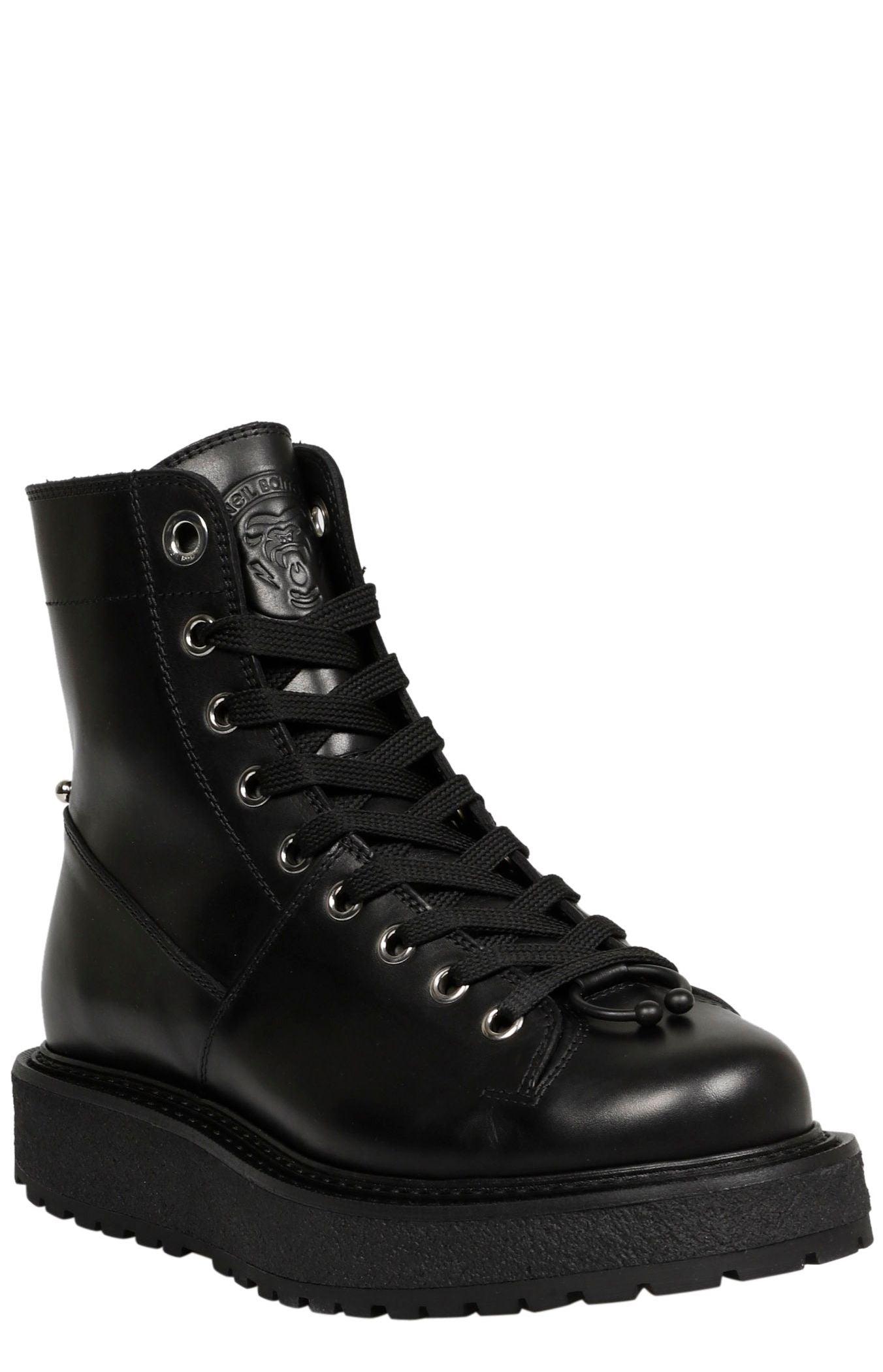 Neil Barrett Pierced Gorilla Boots in Black for Men | Lyst