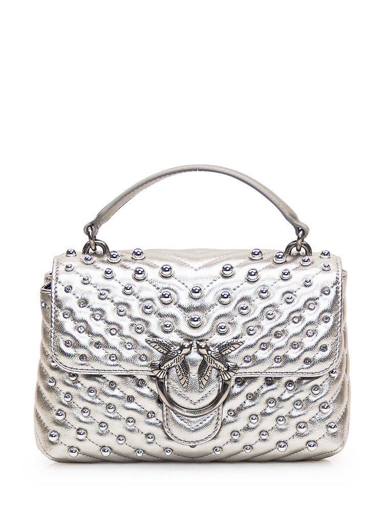 Pinko mini shop love bag white