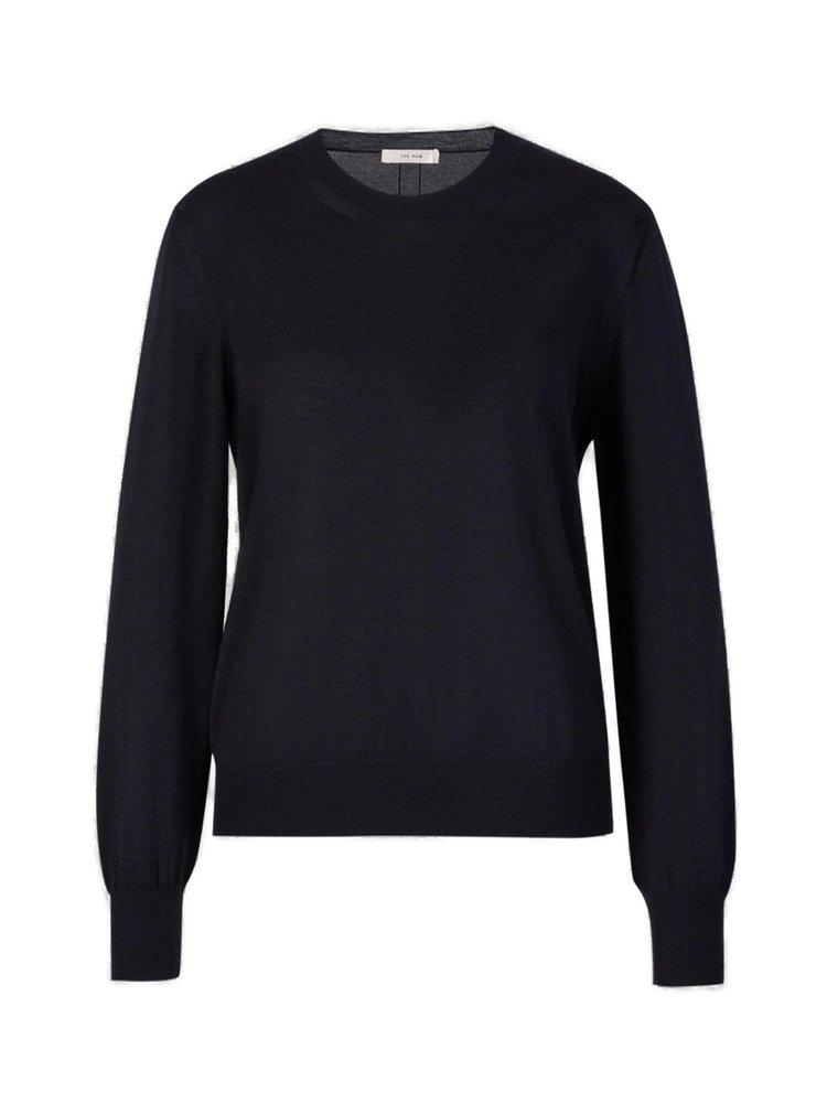 The Row Plain Cashmere Sweater in Blue | Lyst