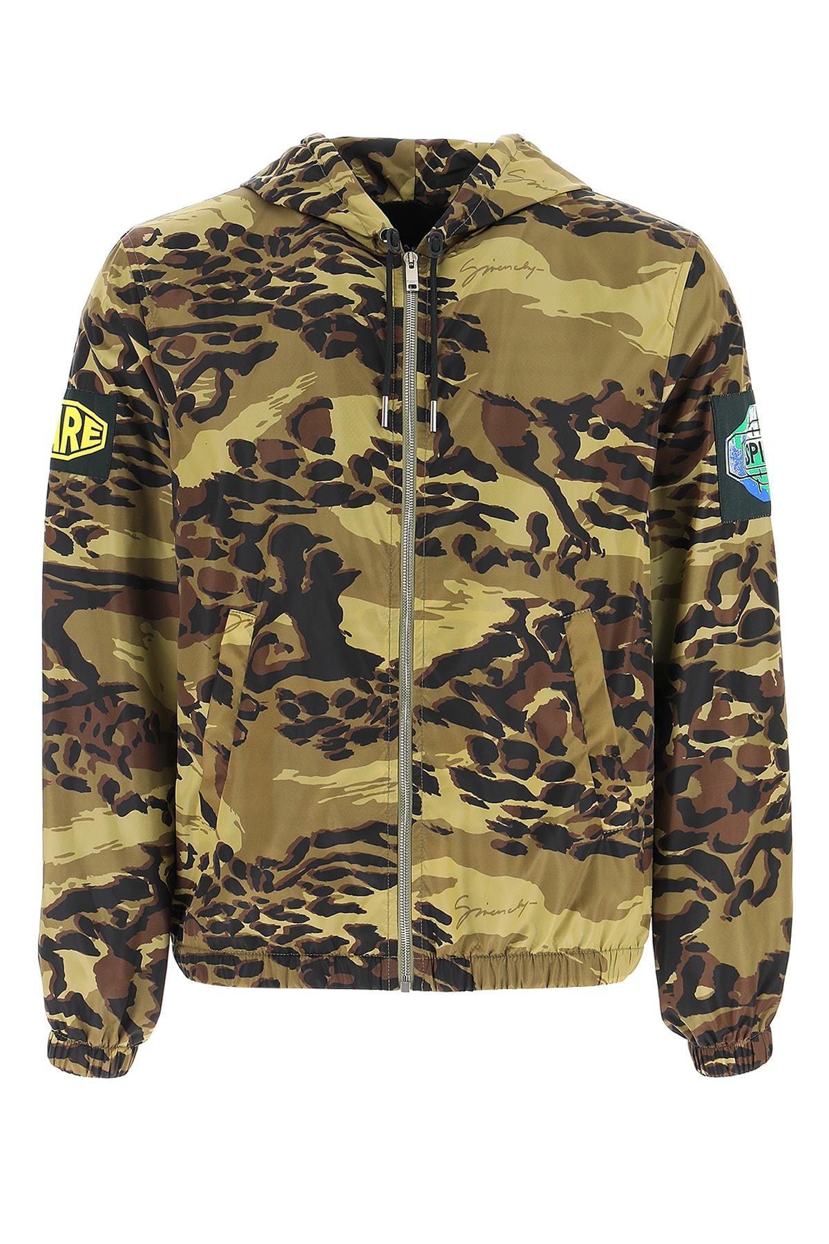 Givenchy Synthetic Camouflage Printed Windbreaker for Men - Lyst