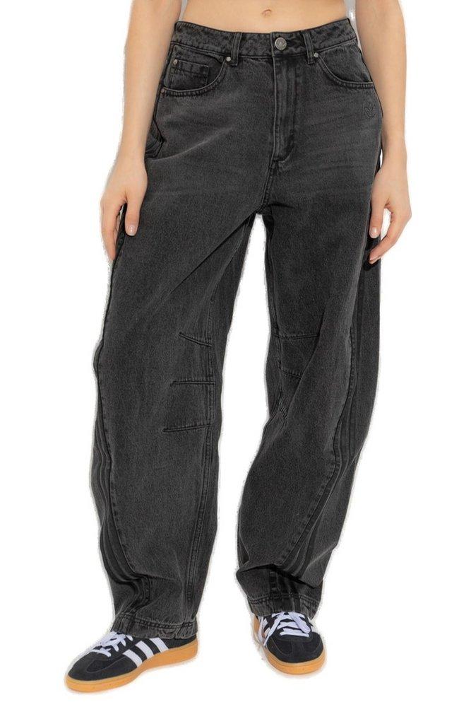adidas Originals Baloon Jeans in Black | Lyst UK