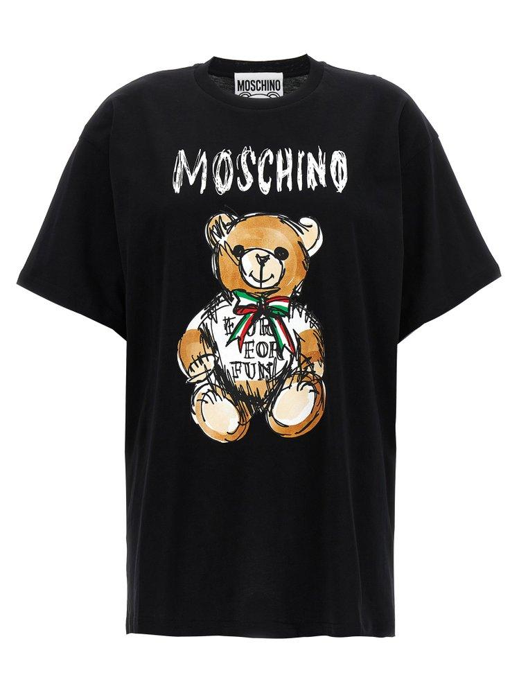 Moschino Teddy Bear T-shirt in Black | Lyst