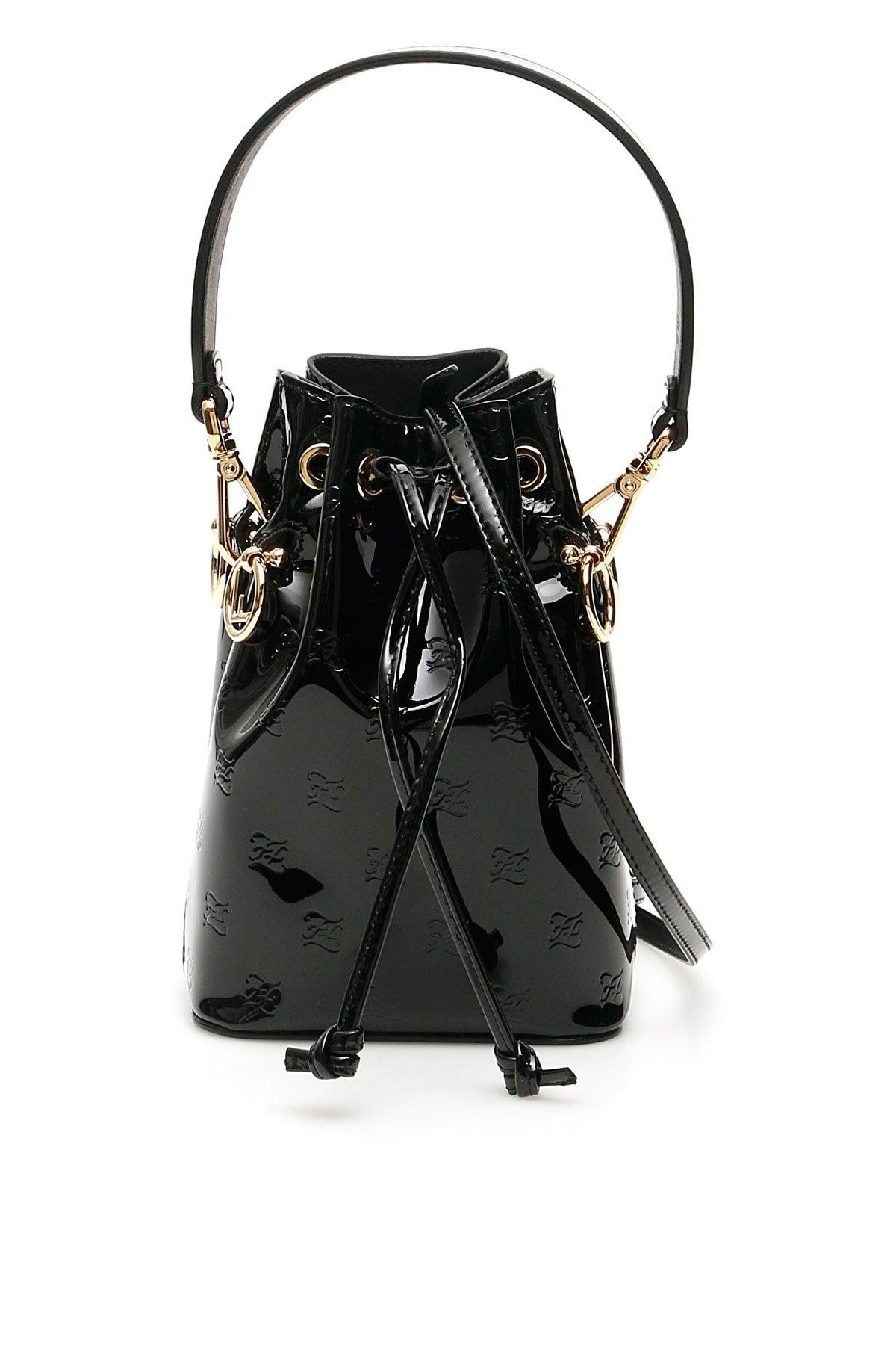 fendi mon tresor mini bucket bag black