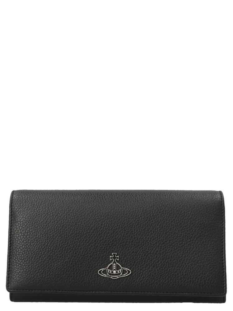 Vivienne Westwood Orb Plaque Long Wallet in Gray | Lyst