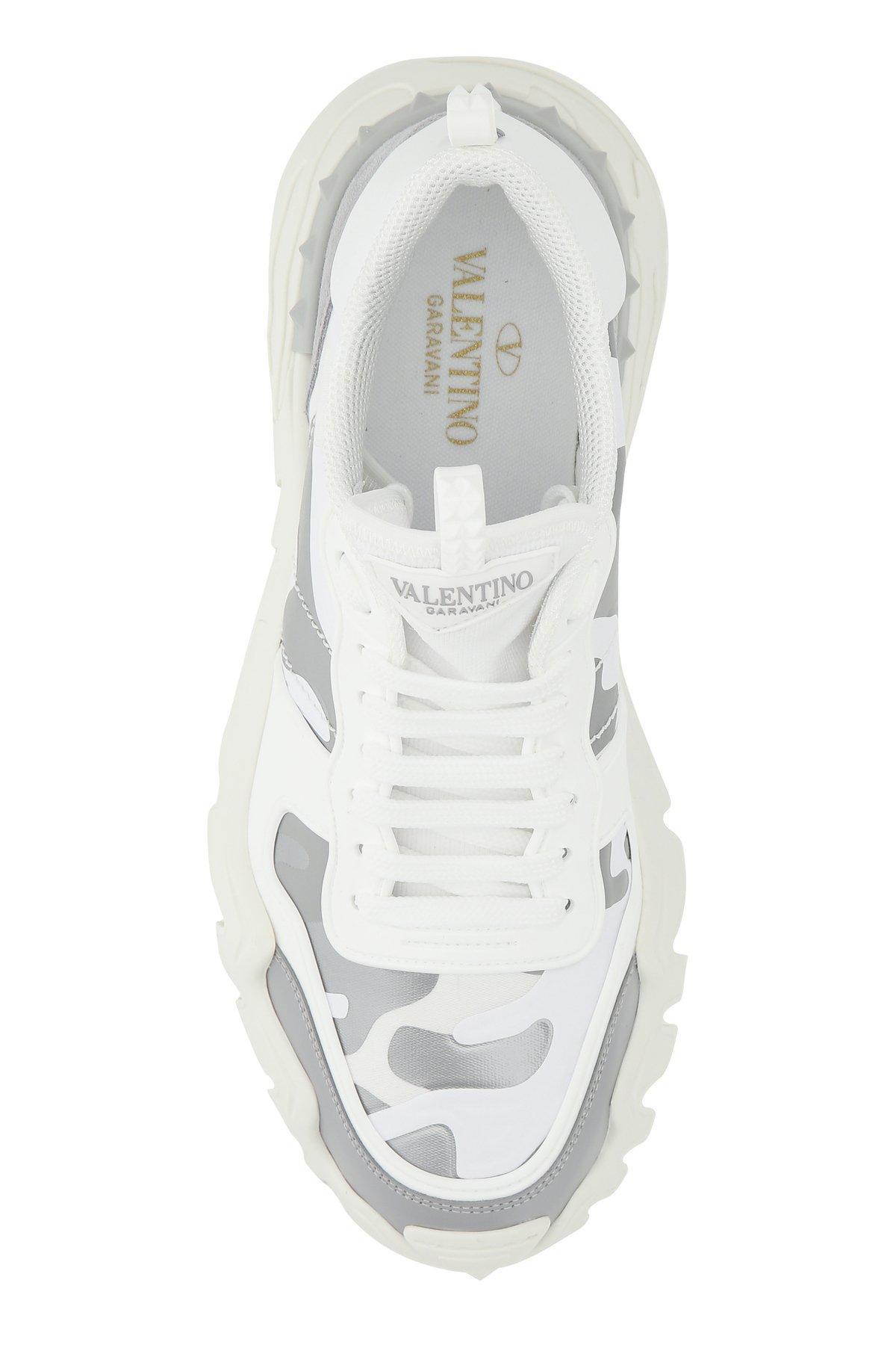 Valentino Leather Valentino Garavani Rockrunner Plus High Frequency Sneakers For Men Save 48 Lyst
