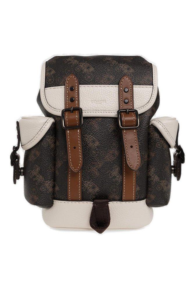 COACH Hitch Horse And Carriage Print Backpack in Black Lyst
