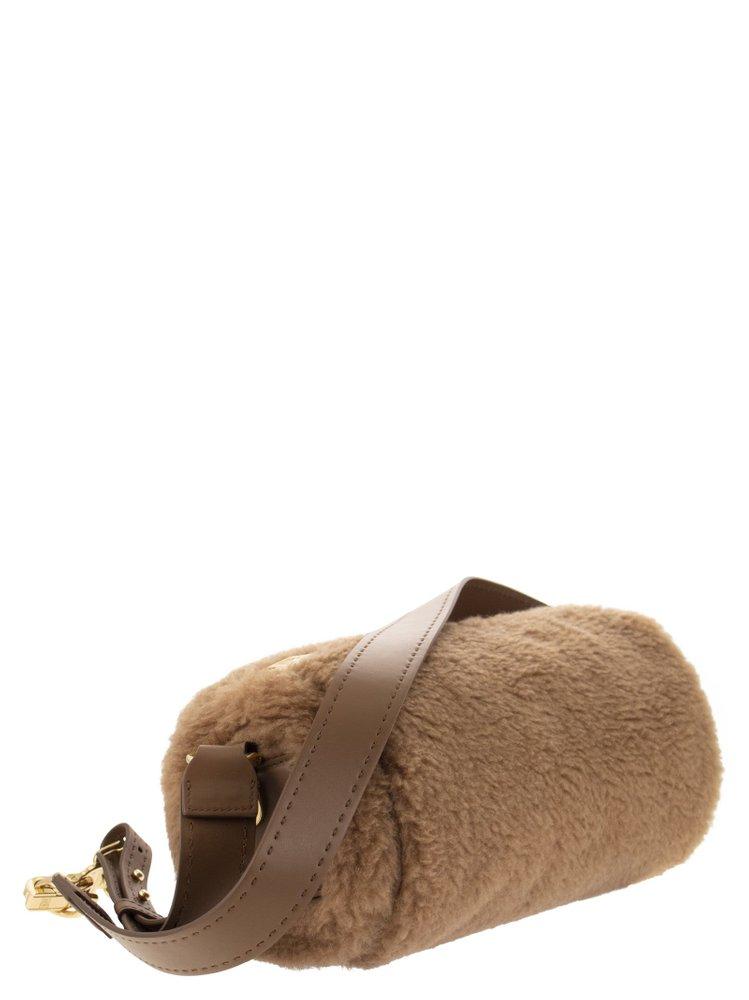 Maxi Marin Suede Shoulder Bag In Neutrals