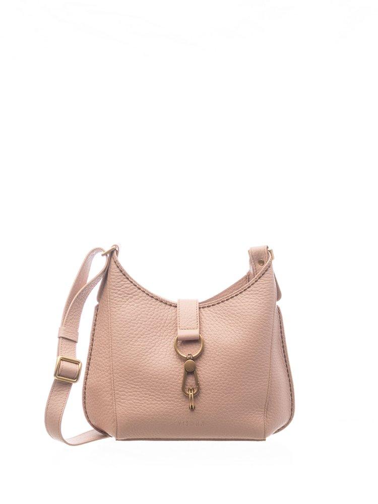 Plinio Visona' Logo Debossed Shoulder Bag in Pink | Lyst