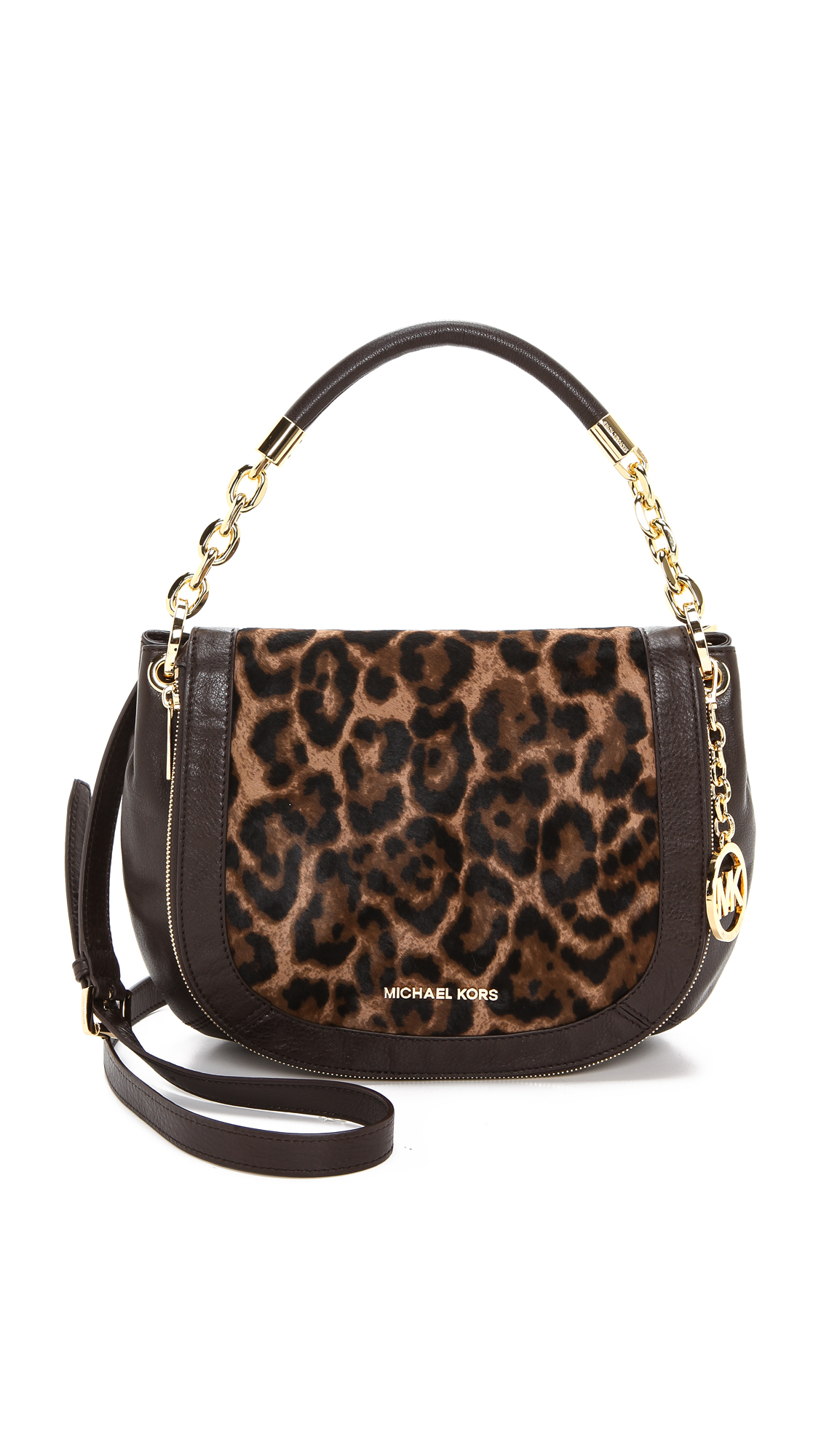 Michael michael kors Printed Haircalf Stanthorpe Shoulder Bag - Leopard ...