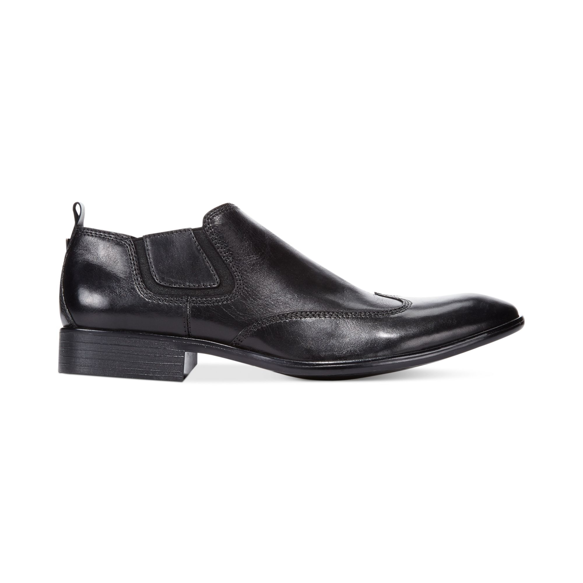 Guess Robbins Slip-On Dress Shoes in Black for Men | Lyst