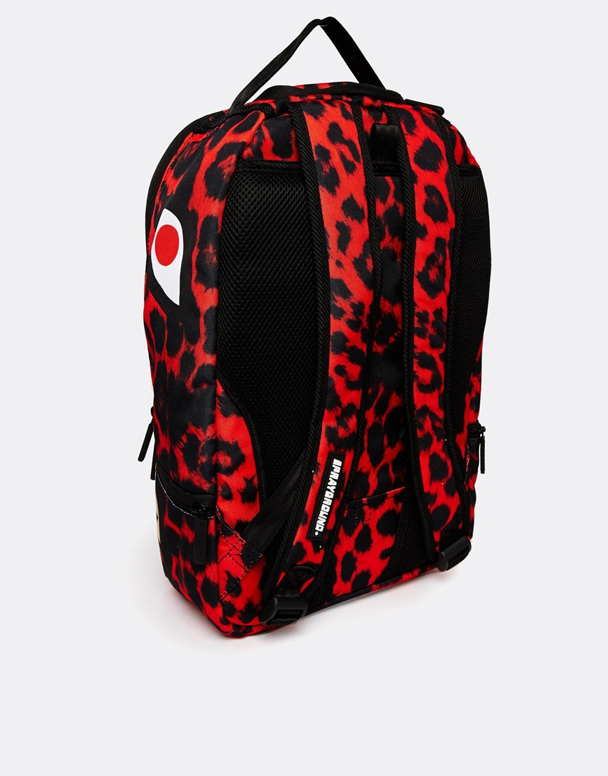Sprayground Shark Backpack in Red for Men | Lyst