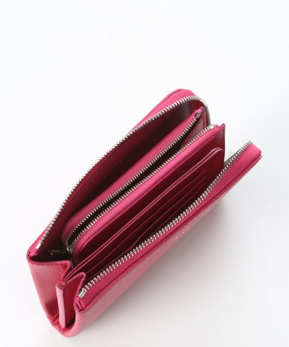 authentic celine phantom - Cline Fuschia Leather Zip Around Wallet in Pink (fuschia) | Lyst