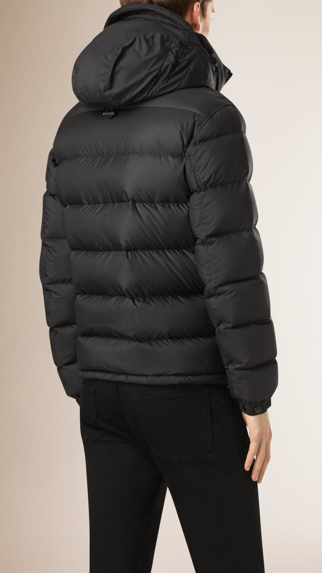 Burberry Synthetic Lightweight Down-filled Puffer Jacket in Black for Men -  Lyst