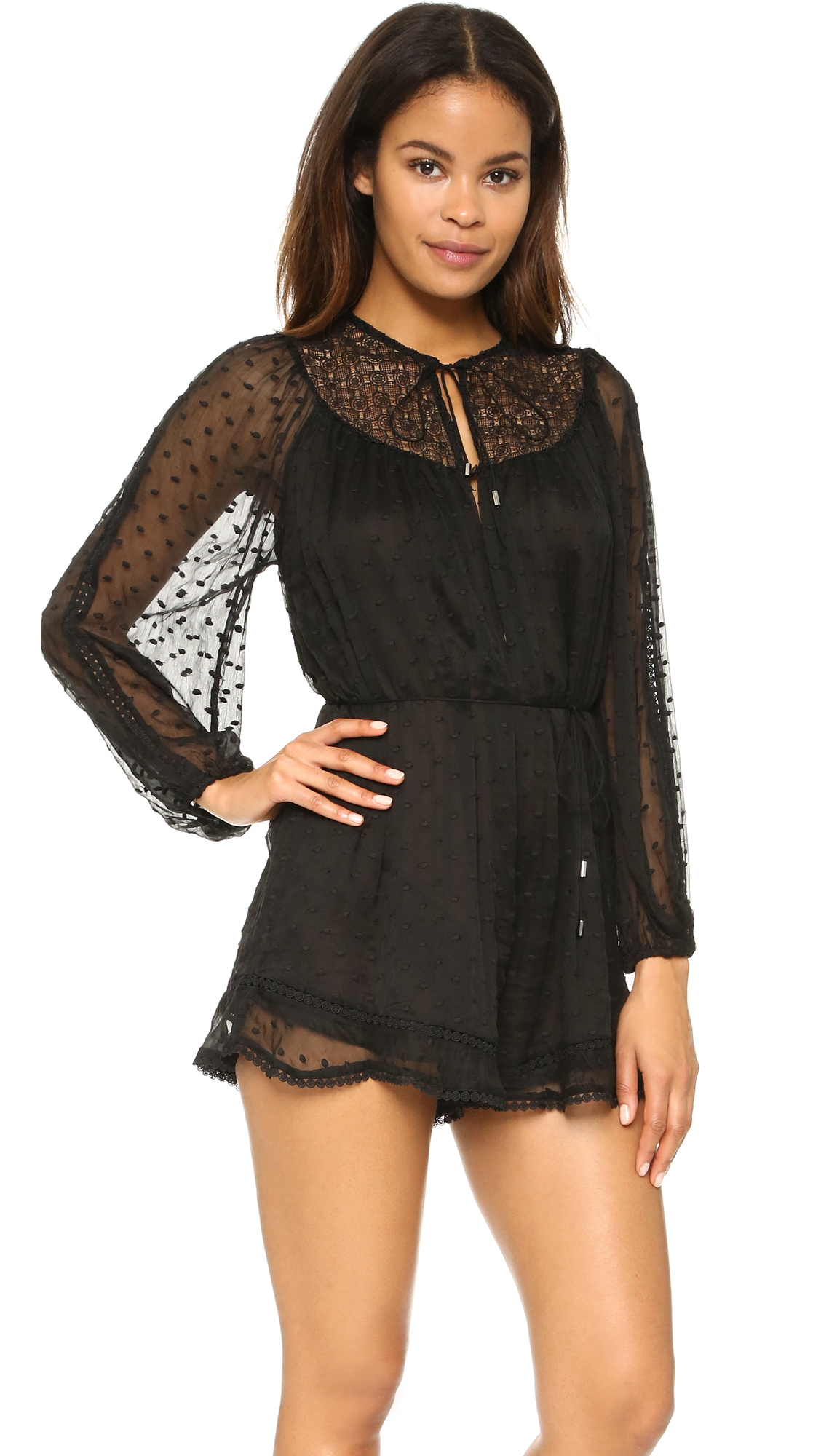zimmermann belle web dot playsuit