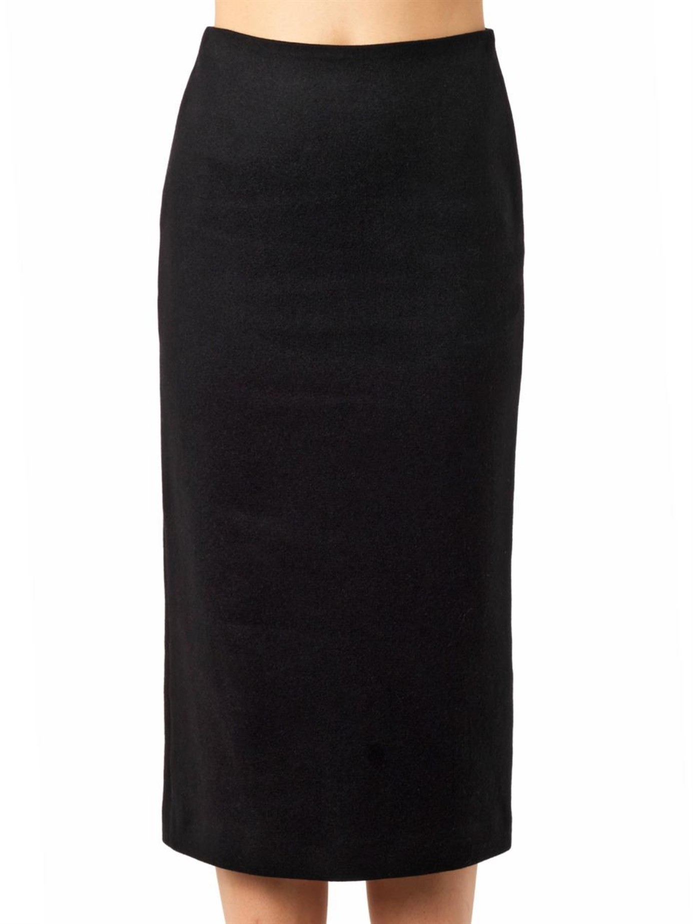 Joseph Forty Wool-Blend Pencil Skirt in Black | Lyst
