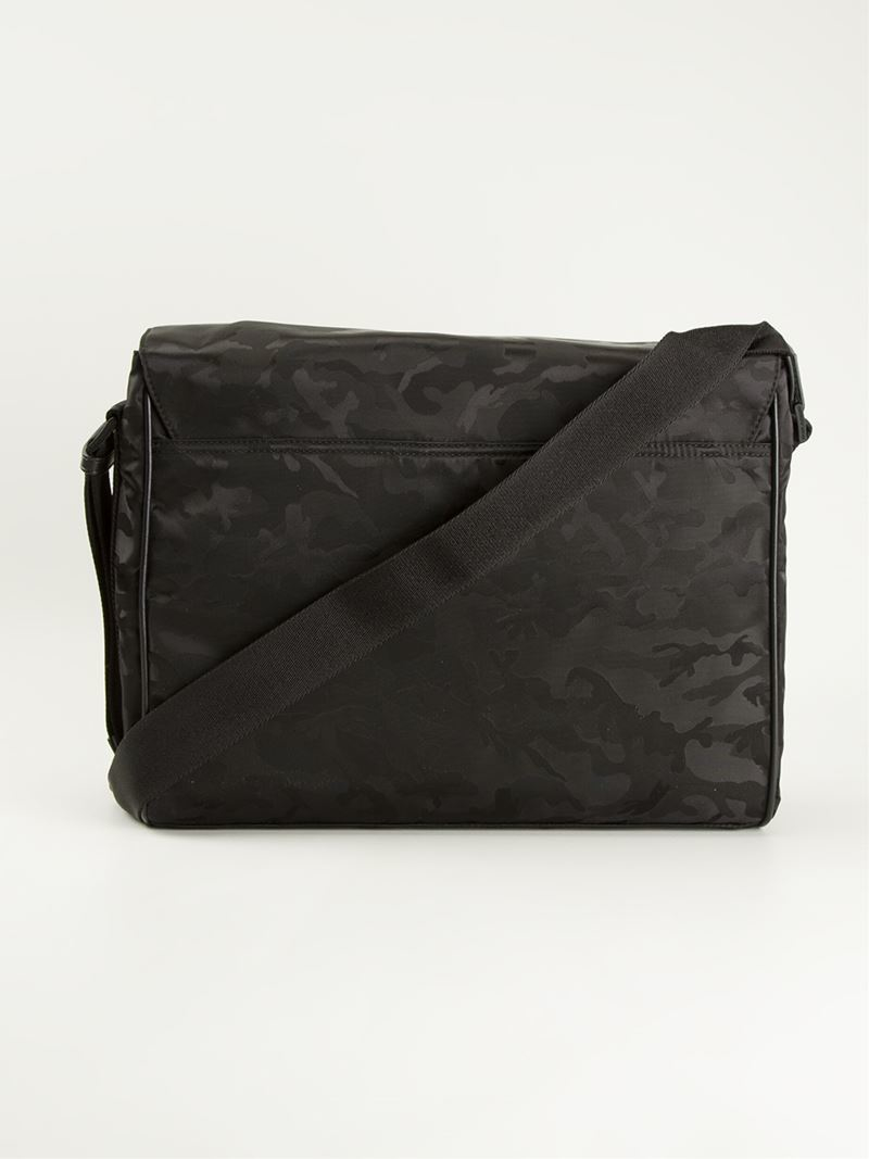 Emporio Armani Camouflage Messenger Bag in Black for Men Lyst