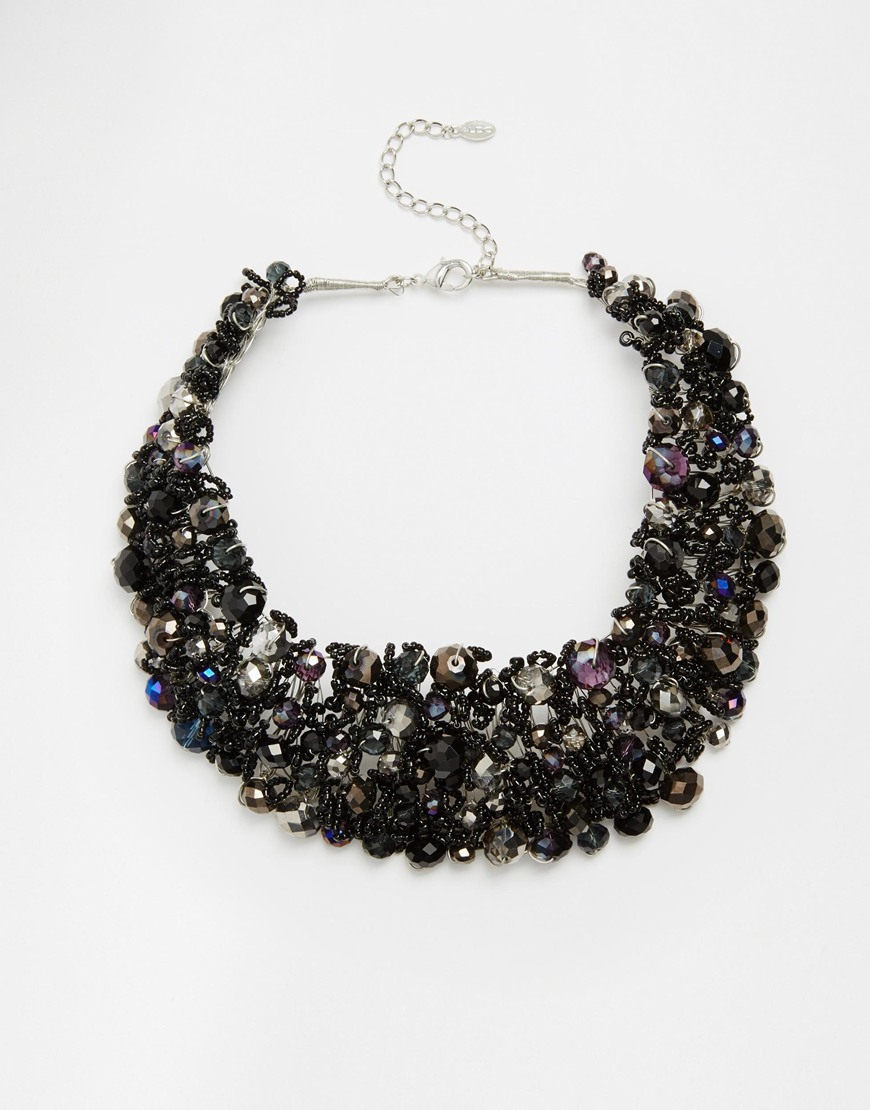 ALDO Roccoa Statement Collar Necklace in Black | Lyst
