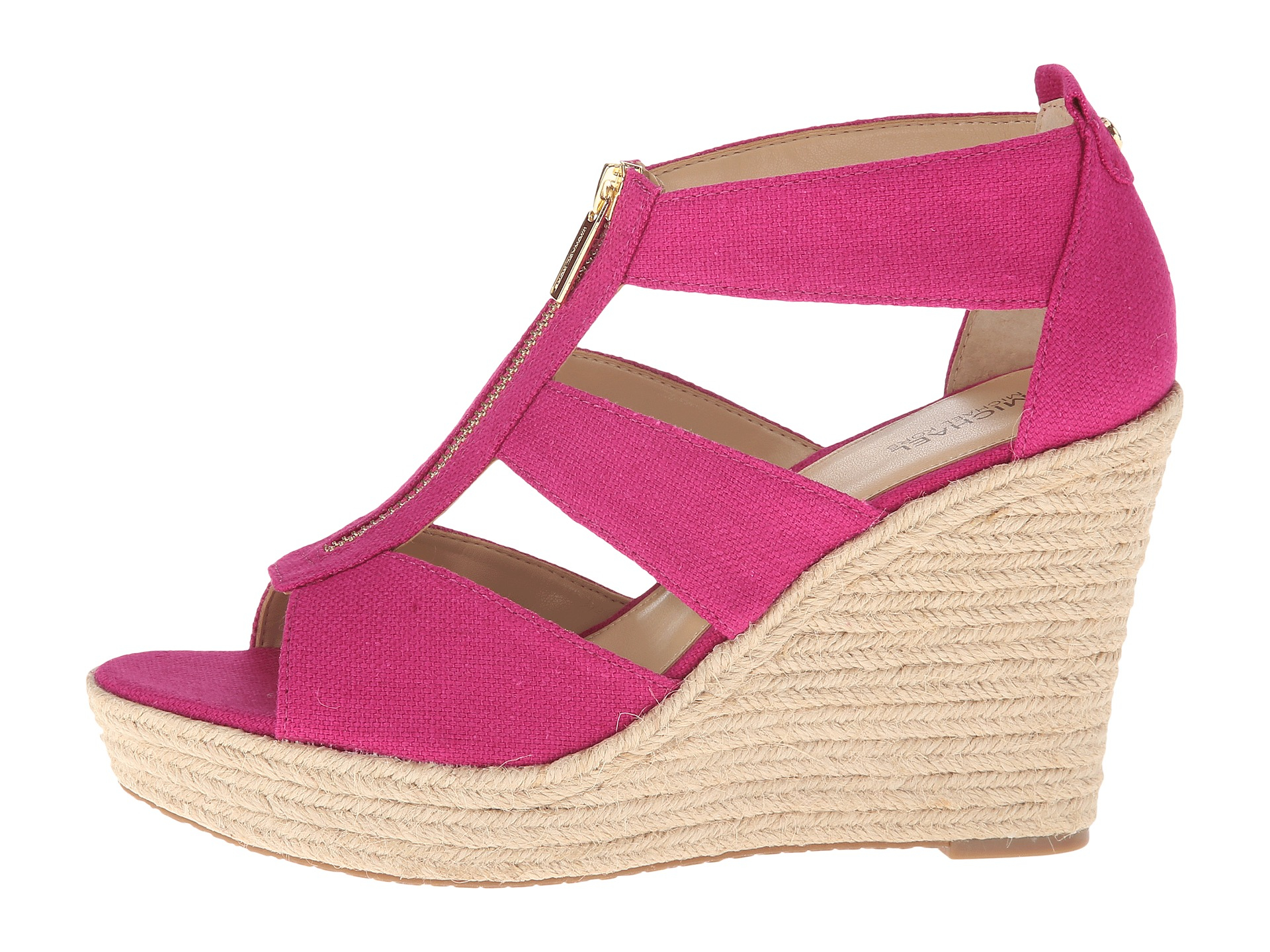 Michael kors damita wedge pink clearance