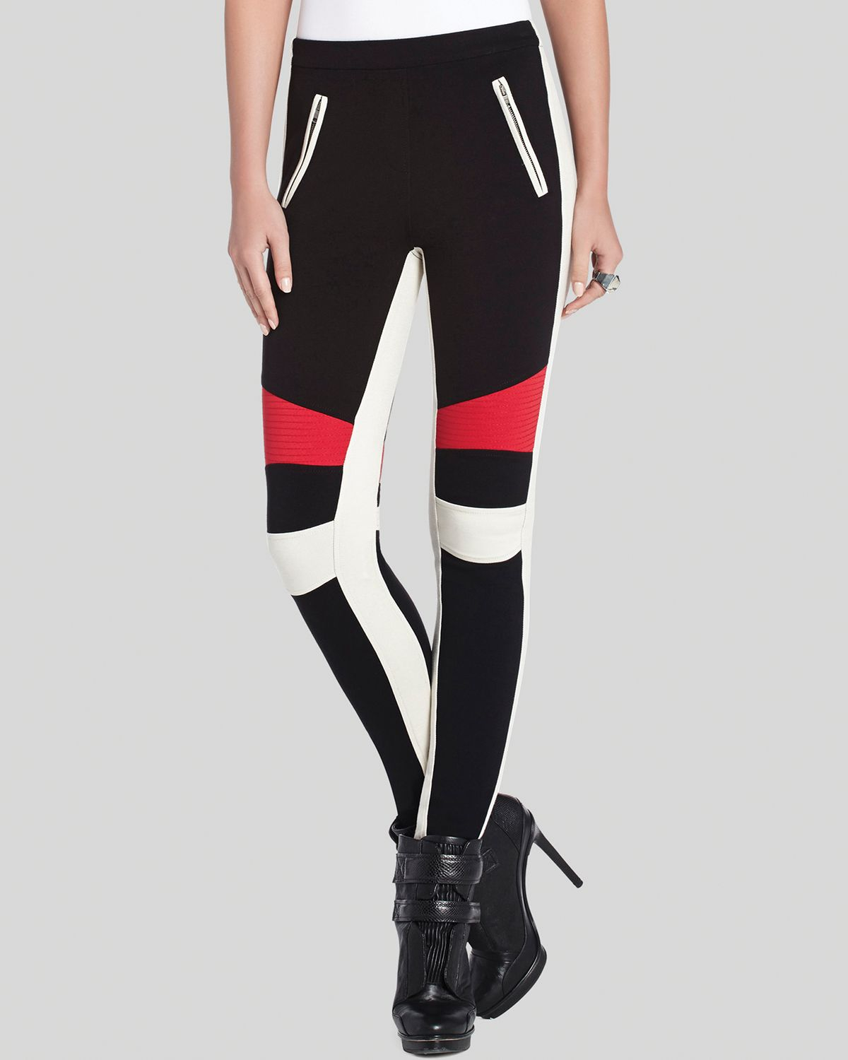 BCBGMAXAZRIA Leggings Bond Color Block 