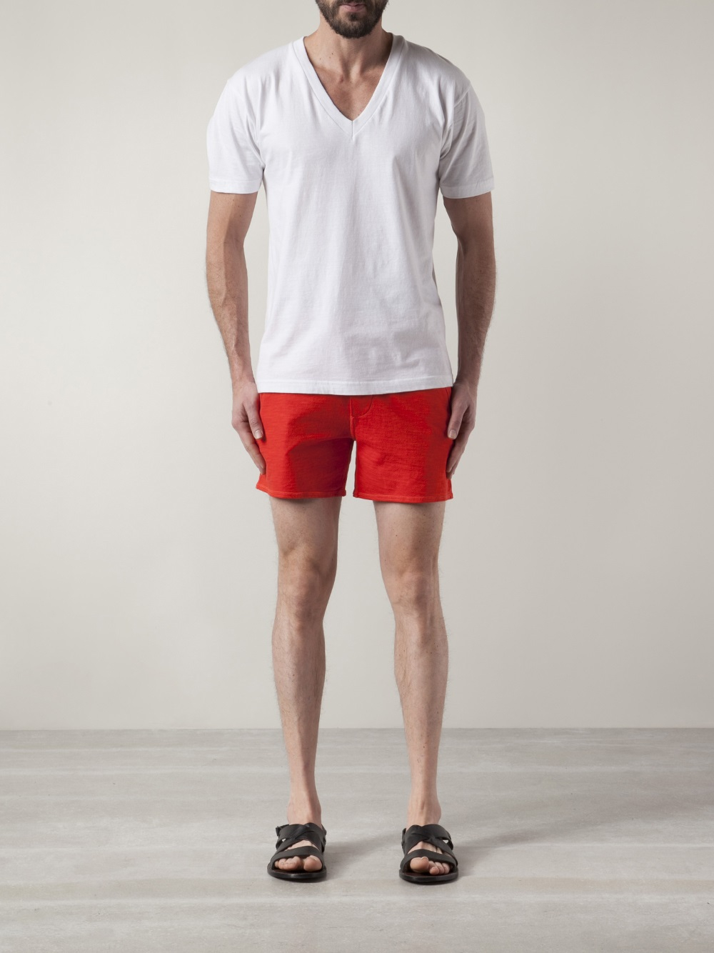 Lyst Dsquared² Terry Cloth Shorts in Red for Men
