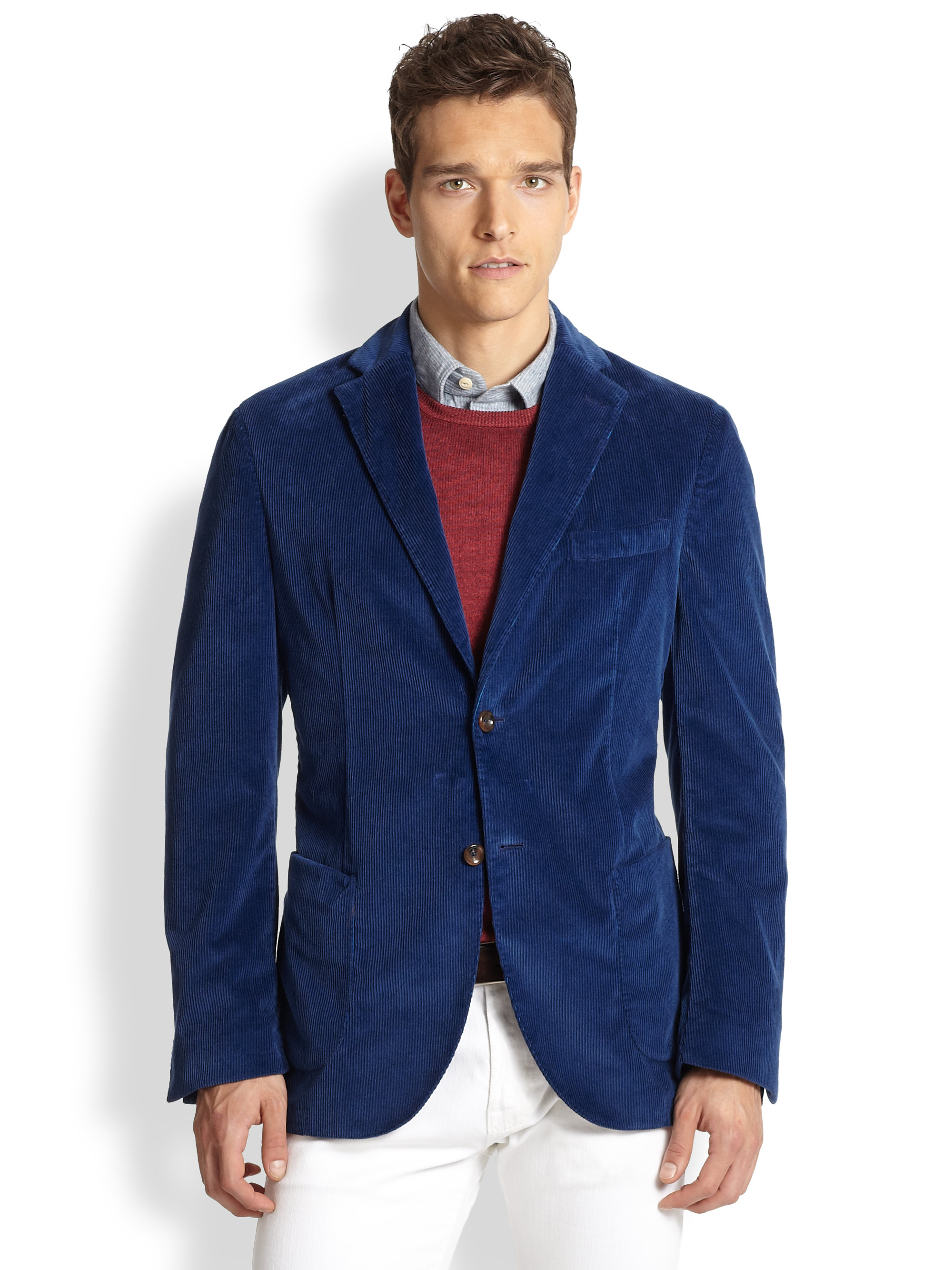 navy corduroy blazer