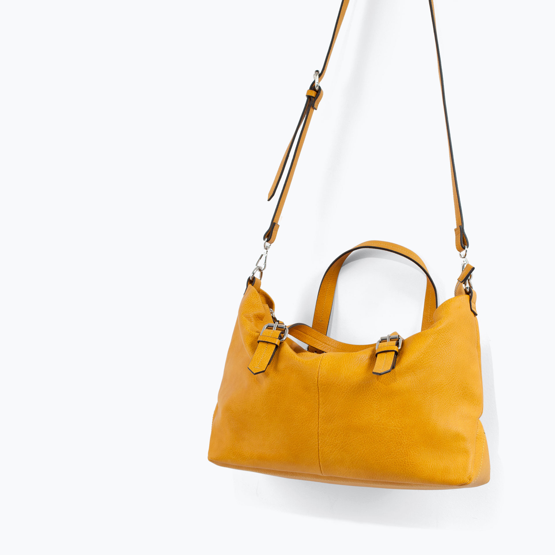 yellow crossbody bag zara