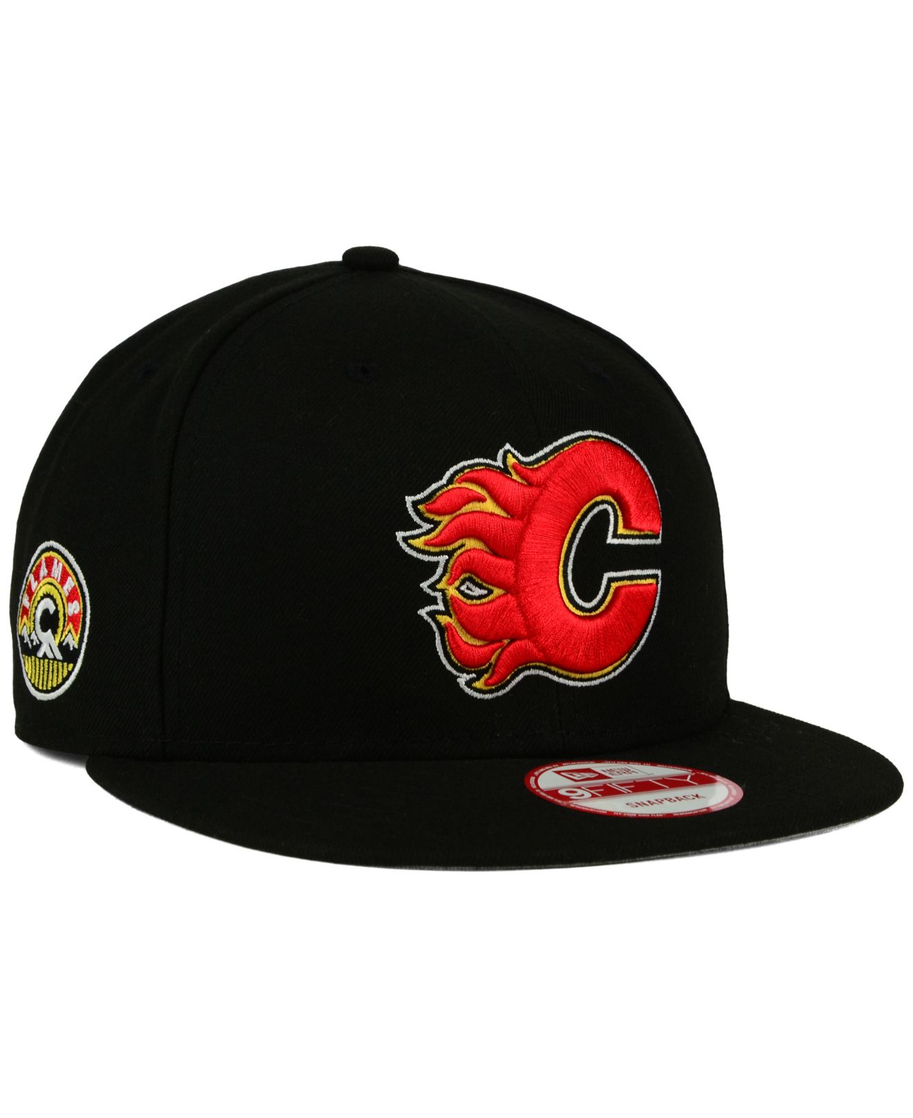 KTZ Calgary Flames All Day 9fifty Snapback Cap in Black for Men | Lyst