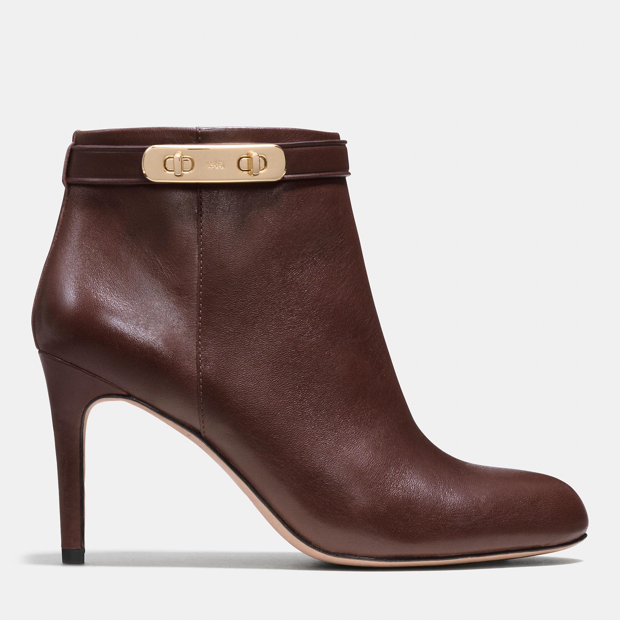 coach brown booties