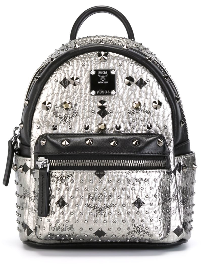mcm backpack gray
