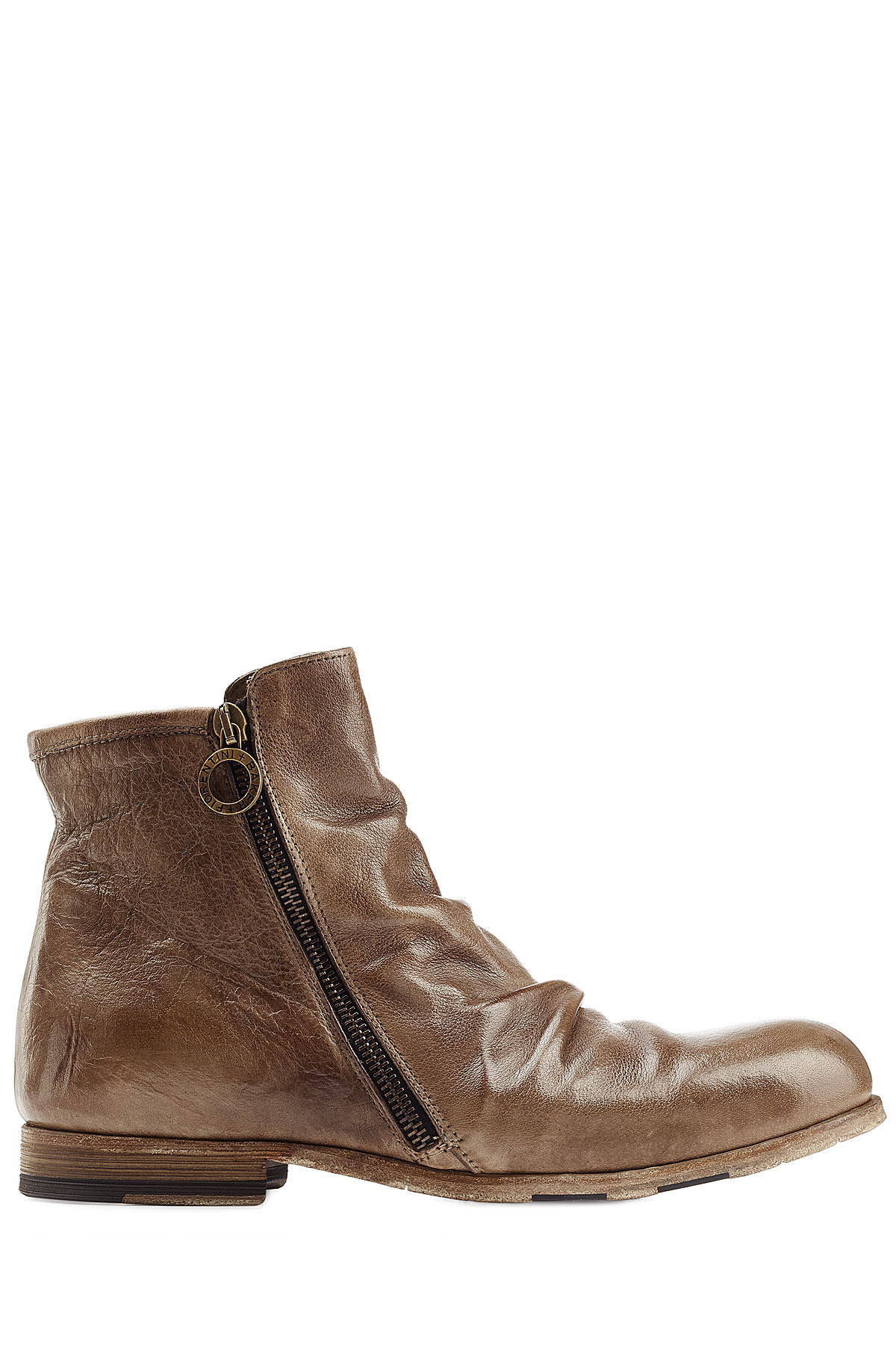 Fiorentini + baker Distressed Leather Ankle Boots in Brown for Men | Lyst