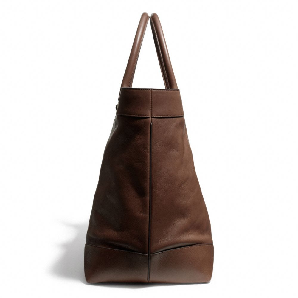 COACH Bleecker Legacy Weekend Tote In Leather in Brown for
