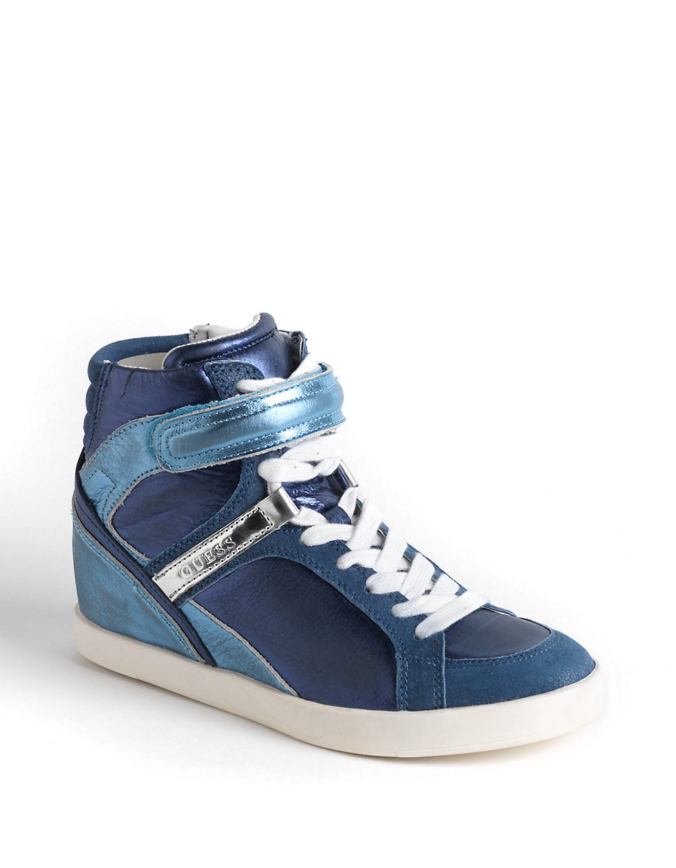 guess women's wedge sneakers